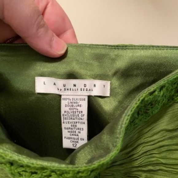 Sz 12 Strapless dress Laundry by Shelli Segal - Picture 3 of 4